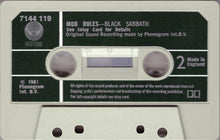 Load image into Gallery viewer, Black Sabbath : Mob Rules (Cass, Album)