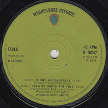 Load image into Gallery viewer, Faces (3) : Cindy Incidentally (7", Single, Sol)