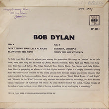Load image into Gallery viewer, Bob Dylan : Dylan (7", EP, Pus)