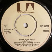 Load image into Gallery viewer, Creedence Clearwater Revival : Sweet Hitch-Hiker / Door To Door (7", Single, 4-P)