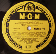 Load image into Gallery viewer, Lerner & Loewe : Gigi (LP, Album, Mono)
