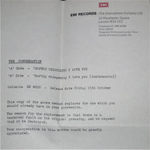 Load image into Gallery viewer, Congregation (2) : Softly Whispering I Love You (7", Single, Mono, Sol)