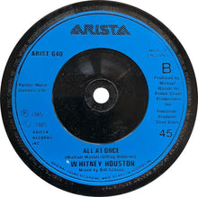 Load image into Gallery viewer, Whitney Houston : Saving All My Love For You (7", Single, Blu)