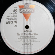 Load image into Gallery viewer, Junior (2) : Yes... (If You Want Me) (12")