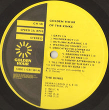 Load image into Gallery viewer, The Kinks : Golden Hour Of The Kinks (LP, Comp, Emb)