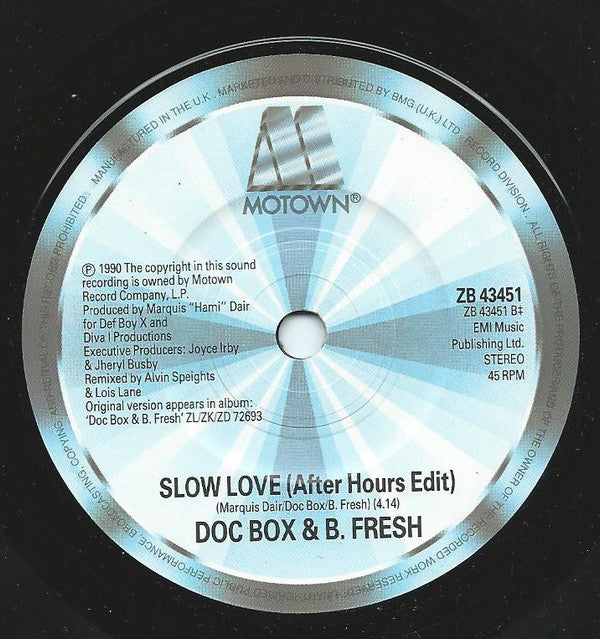 洋楽 Doc Box & B-Fresh same title LP Buy Doc Box & B. Fresh : Slow Love (7