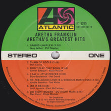 Load image into Gallery viewer, Aretha Franklin : Aretha's Greatest Hits (LP, Comp, RE)