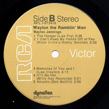 Load image into Gallery viewer, Waylon Jennings : Waylon The Ramblin' Man (LP, Album, RE, Ind)