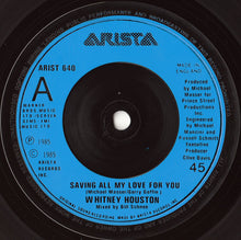 Load image into Gallery viewer, Whitney Houston : Saving All My Love For You (7", Single, Blu)