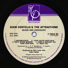 Load image into Gallery viewer, Elvis Costello And The Attractions* : Blood & Chocolate (LP, Album, Dam)
