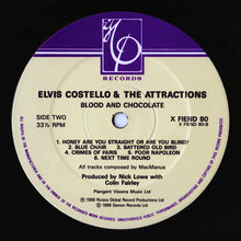 Load image into Gallery viewer, Elvis Costello And The Attractions* : Blood & Chocolate (LP, Album, Dam)