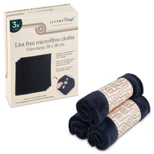 Load image into Gallery viewer, Pack of 3 Extra-large Vinyl Cleaning Microfibre Cloths