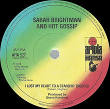 Load image into Gallery viewer, Sarah Brightman And Hot Gossip : I Lost My Heart To A Starship Trooper (7", Single, Sol)