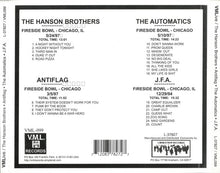 Load image into Gallery viewer, Hanson Brothers / Anti-Flag / The Automatics (2) / J.F.A. : V.M.Live Presents... The Hanson Brothers / Antiflag / The Automatics / J.F.A. (CD, Comp)
