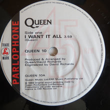 Load image into Gallery viewer, Queen : I Want It All (7", Single, Pap)
