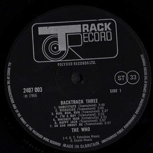 Who* / Hendrix* : Backtrack 3 (LP, Comp)