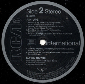 Bowie* : Pinups (LP, Album, RE)