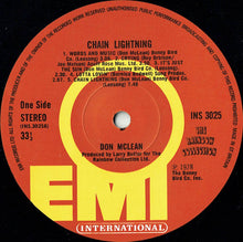 Load image into Gallery viewer, Don McLean : Chain Lightning (LP, Album)
