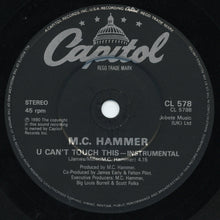 Load image into Gallery viewer, MC Hammer : U Can't Touch This (7", Single, Pap)
