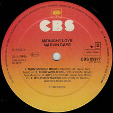 Load image into Gallery viewer, Marvin Gaye : Midnight Love (LP, Album, Sun)
