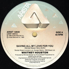 Load image into Gallery viewer, Whitney Houston : Saving All My Love For You (12", Single)

