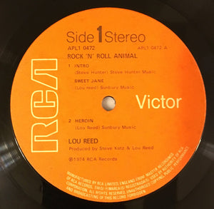Lou Reed : Rock N Roll Animal (LP, Album, Gat)