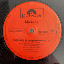 Load image into Gallery viewer, Level 42 : Lessons In Love (Extended Version) (12", Maxi)
