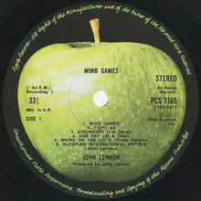 Load image into Gallery viewer, John Lennon : Mind Games (LP, Album)
