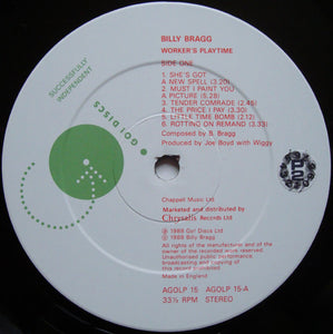 Billy Bragg : Workers Playtime (LP, Album)