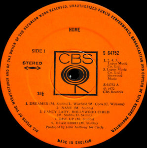 Home (2) : Home (LP, Album, CBS)