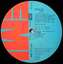 Load image into Gallery viewer, The Peddlers : 'Live' (LP, Album)

