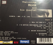 Load image into Gallery viewer, Thelonious Monk And His Quartet* : Olympia - Mar. 6th, 1965 - Part 2 (CD, Album)
