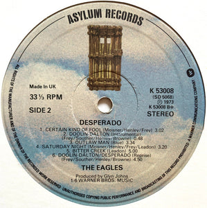 Eagles : Desperado (LP, Album, RE)