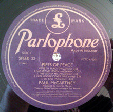 Load image into Gallery viewer, Paul McCartney : Pipes Of Peace (LP, Album, Gat)
