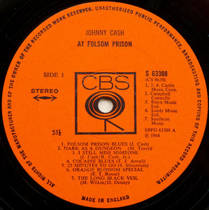Johnny Cash : At Folsom Prison (LP, Album)