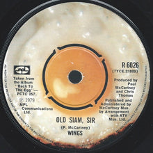 Load image into Gallery viewer, Wings (2) : Old Siam, Sir (7", Single)
