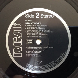 David Bowie : Hunky Dory (LP, Album, RE)