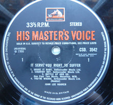 Load image into Gallery viewer, John Lee Hooker : It Serve You Right To Suffer (LP, Album)
