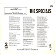 Load image into Gallery viewer, The Specials : Ghost Town (7&quot;, Single, Sil)
