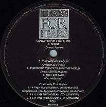 Load image into Gallery viewer, Tears For Fears : Songs From The Big Chair (LP, Album)
