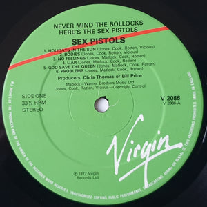 Sex Pistols : Never Mind The Bollocks Here's The Sex Pistols (LP, Album, RP)
