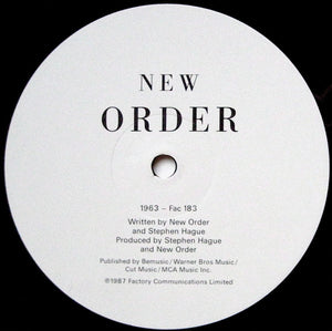 New Order : True Faith / 1963 (12", Single)