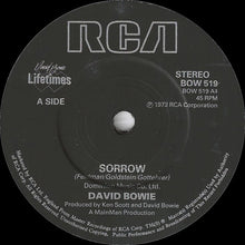Load image into Gallery viewer, David Bowie : Sorrow  (7", Single, RE, Sol)
