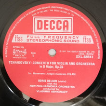 Load image into Gallery viewer, Tchaikovsky*, Boris Belkin, New Philharmonia*, Vladimir Ashkenazy : Violin Concerto / Valse-Scherzo (LP, RE, Red)
