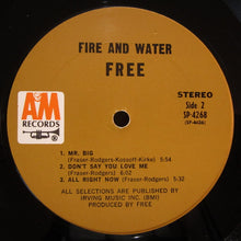 Load image into Gallery viewer, Free : Fire And Water (LP, Album, Pit)
