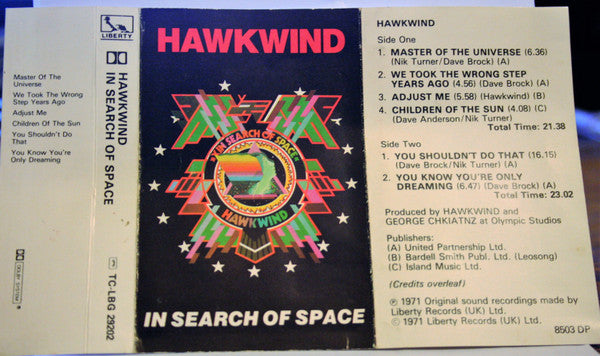 Hawkwind : X In Search Of Space (Cass, Album, RE, Dol)