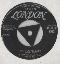 Larry Williams (3) : Bony Moronie (7", Single, Tri)