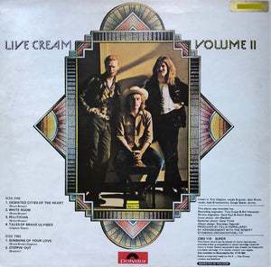 Cream (2) : Live Cream Vol II (LP, Album)