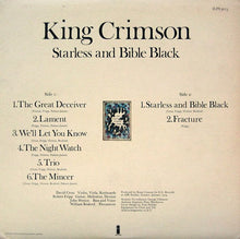 Load image into Gallery viewer, King Crimson : Starless And Bible Black (LP, Album, Gat)
