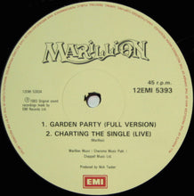 Load image into Gallery viewer, Marillion : Garden Party (The Great Cucumber Massacre) (12&quot;, Single, Cre)
